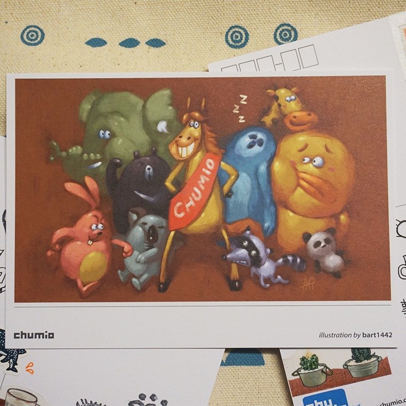 CHUMIO classic postcard: Immediate success