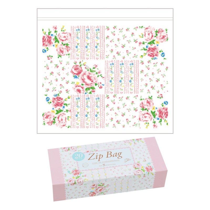 Aimez le style zipper bags -S Floral Patchwork <A00552>
