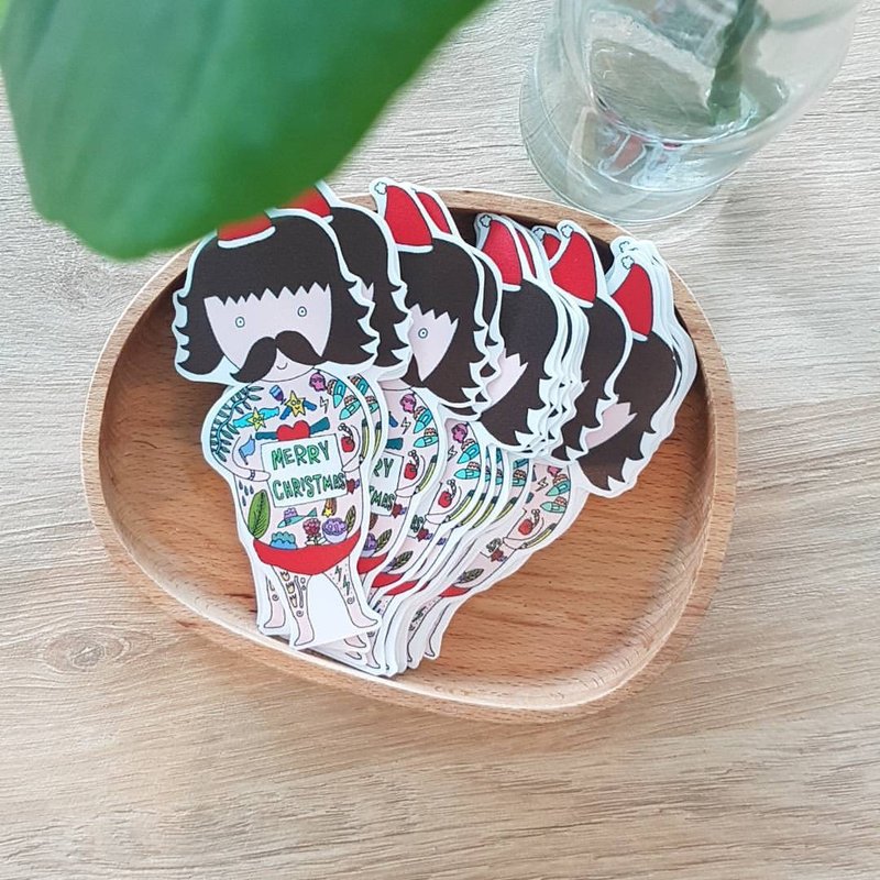 Santa Claus waterproof stickers