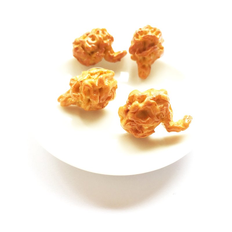 Earrings Fried chicken wings.