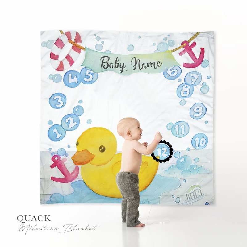 Quack Milestone Blanket