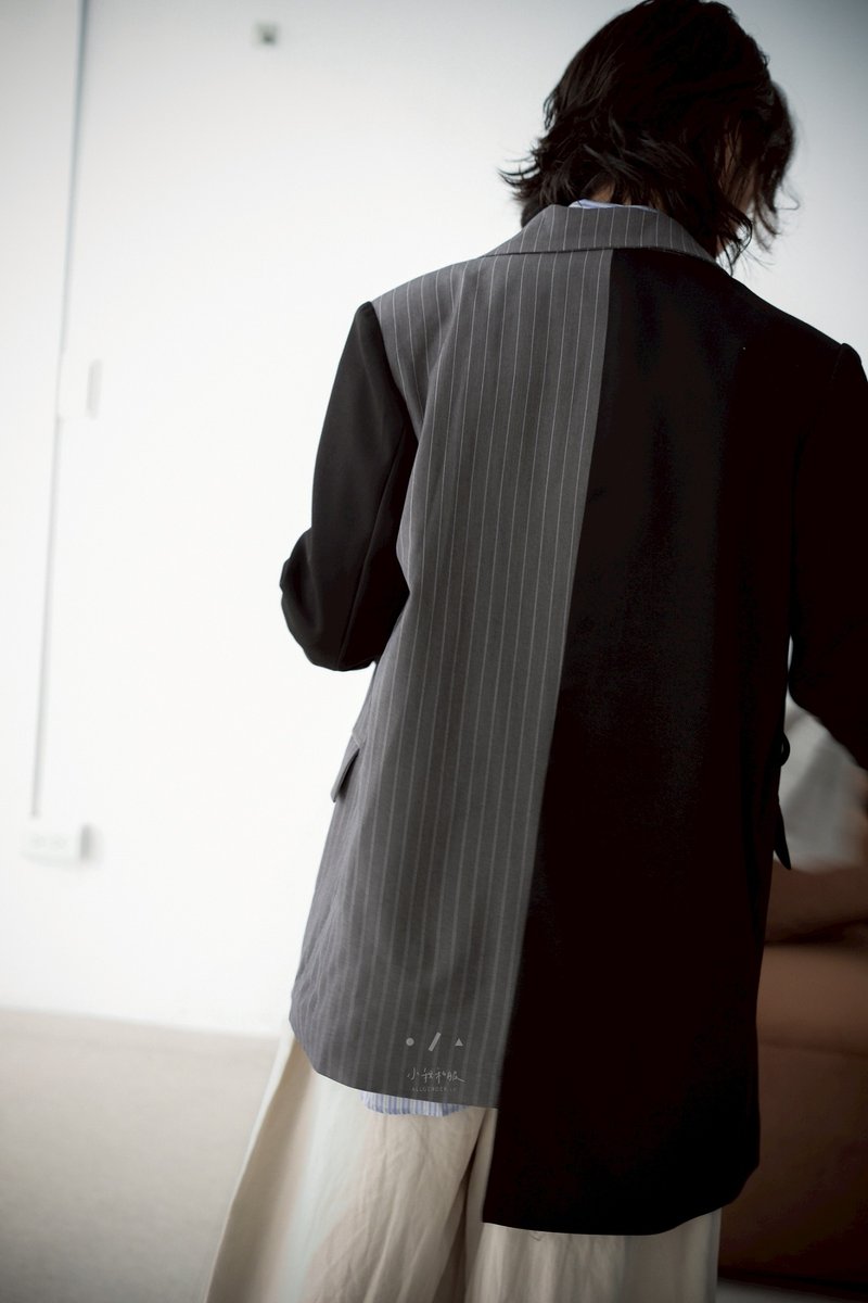 Billboard不對稱西裝外套 - 女西裝外套 - 聚酯纖維 黑色