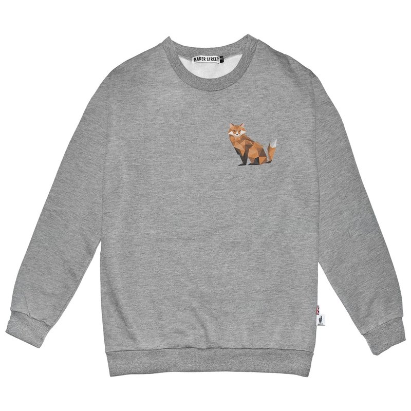 British Fashion Brand -Baker Street- Little Fox Printed Sweatshirt