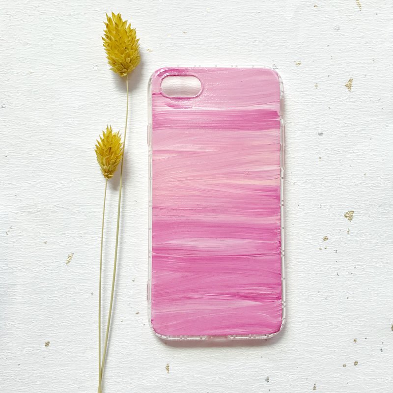 Mixed color hand-painted acrylic mobile phone shell anti-drop air shell