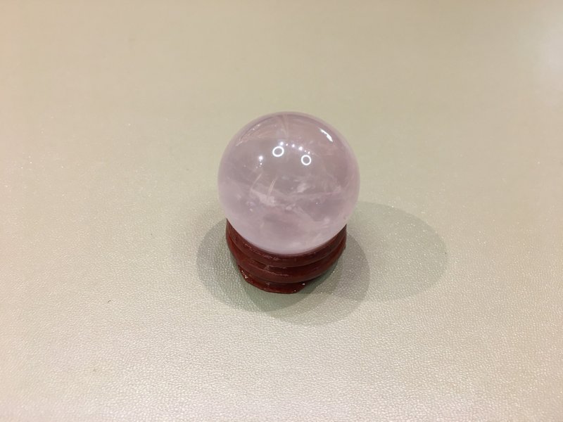 粉水晶球 31mm - 改善人緣 增加姻緣 - 擺飾/家飾品 - 水晶