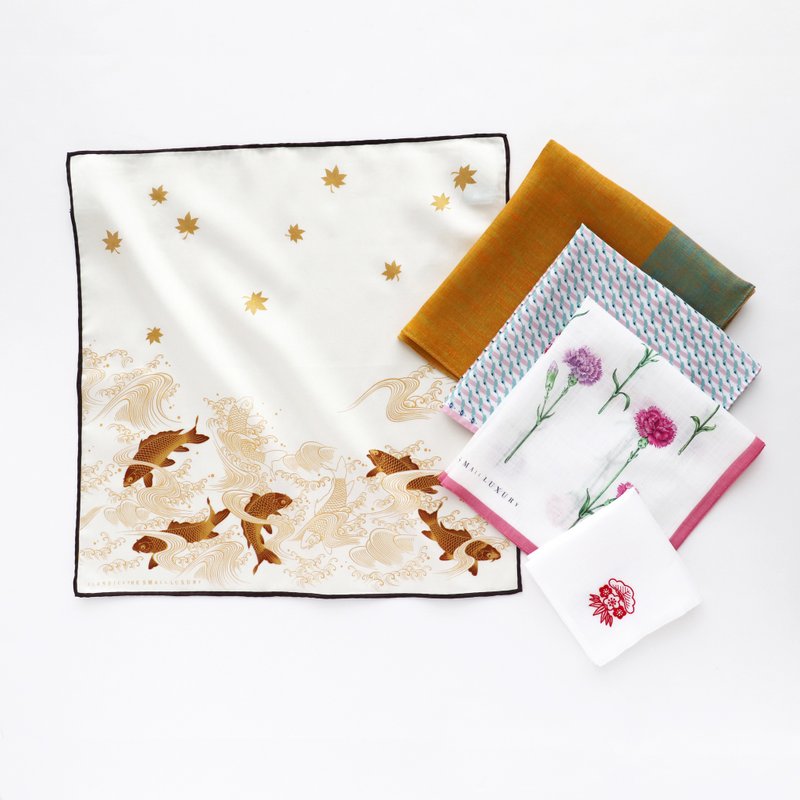 ダブル11 ハンカチ5枚入り福袋 日本製 - 手帕 - 棉.麻