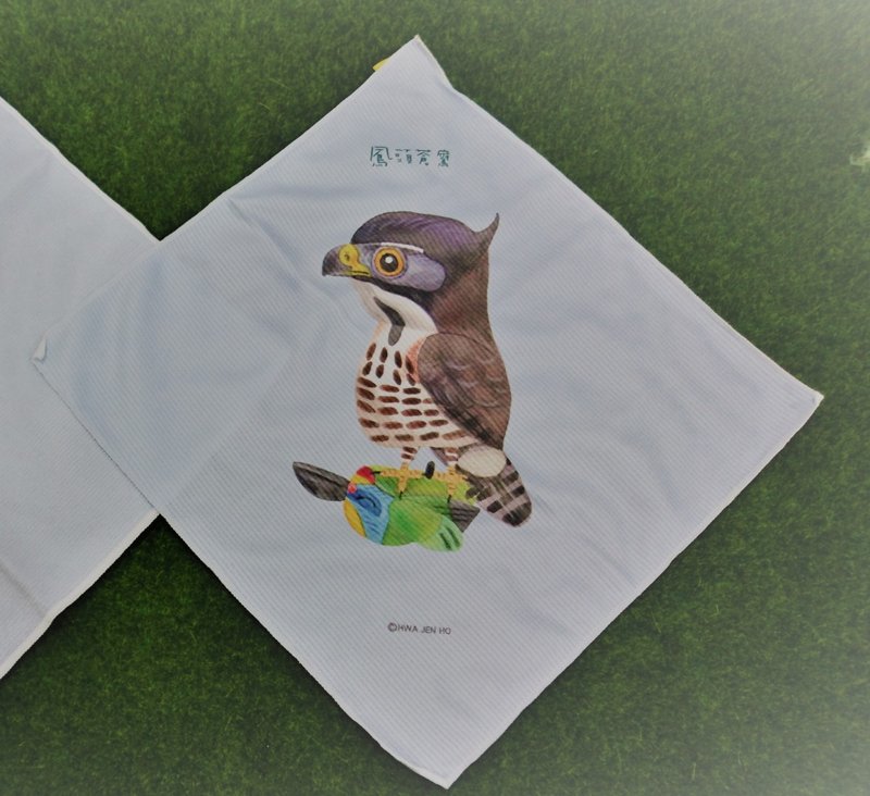 Crested Goshawk Handkerchief
