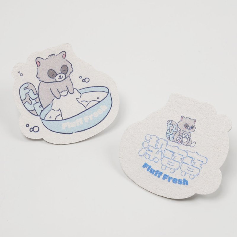 潔寶寶木漿海綿 10*10cm - 碗盤清潔/洗碗精 - 海綿 白色