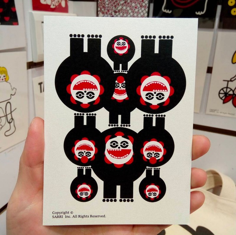 "Strange lion group" postcard birthday card design coloring illustration picture card card universal card art fine arts modern lover love special interesting weird cute weird cute taiwan yellow fun funny eye-catching tide art sequins flash cool d