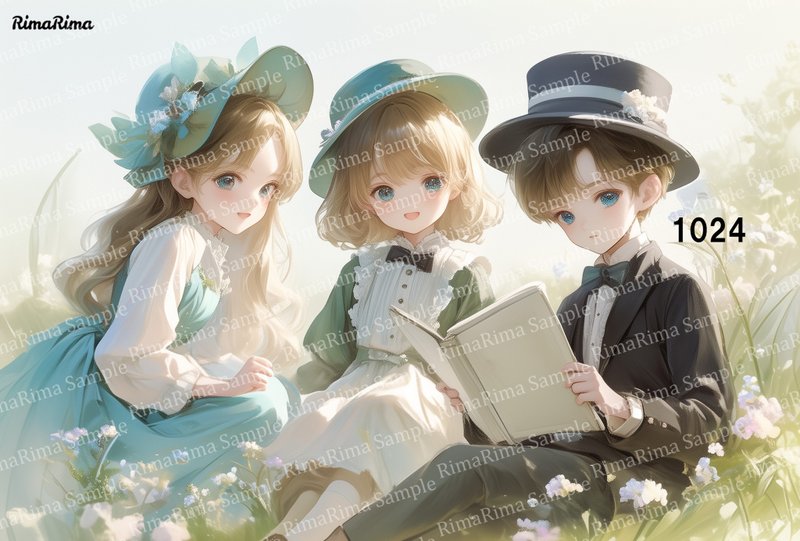 1024  オリジナルステッカー オリジナル人物ステッカー ステッカー シール りまりま  RimaRima - 貼紙 - 紙