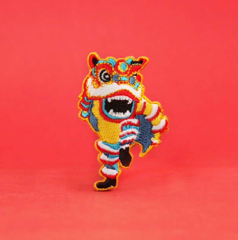 Lion Dance Iron-On Patch 舞獅