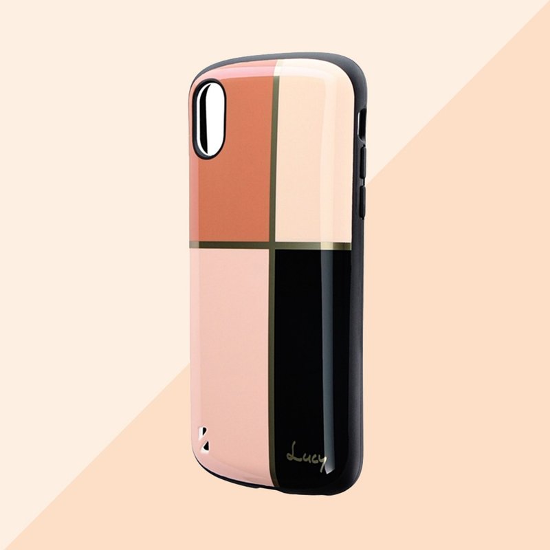 Leplus iPhone XS/X PALLET Katie Lunchtime の date cross pattern shatter-resistant shell