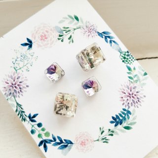 Momolico earrings crystal ice (can be folder type)