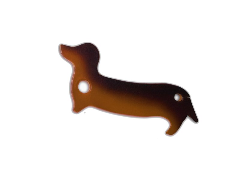 Light coffee dachshund dog bone shape reel, hub, wire take-up convenient storage can be customized