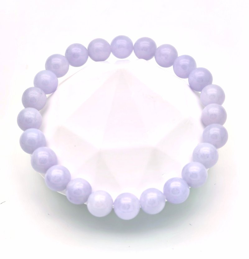 平安 - 淺紫色翡翠手串 - 項鍊 - 寶石