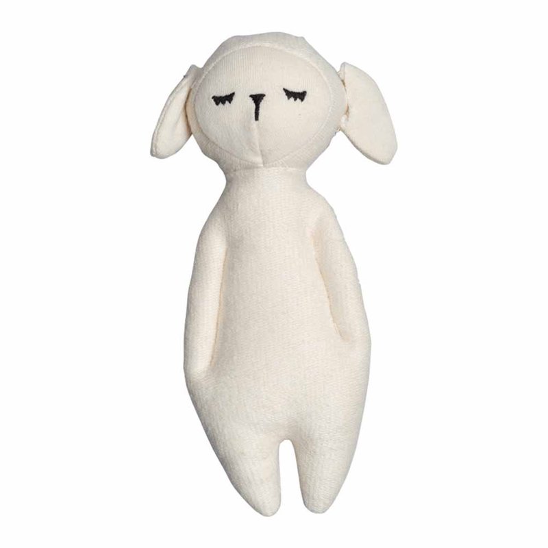 Small cotton sheep hug rattle SOFT RATTLE - SHEEP