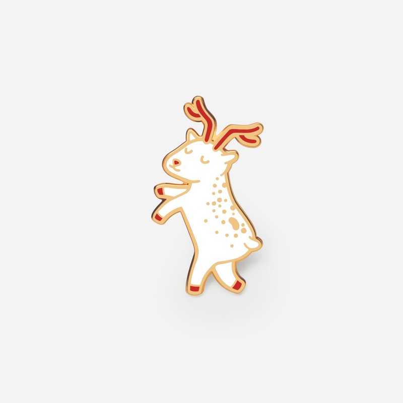 Floating Reindeer enamel pin