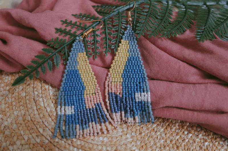 Geometric irregular earrings (turnable ear clips)
