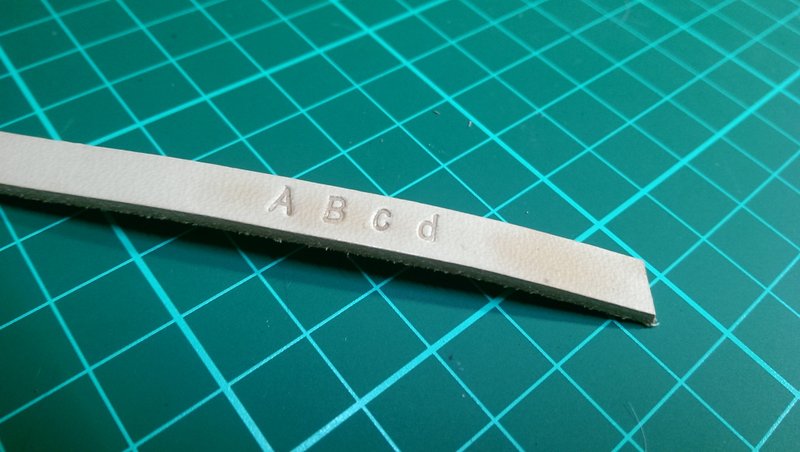Adding goods - leather typing - one word