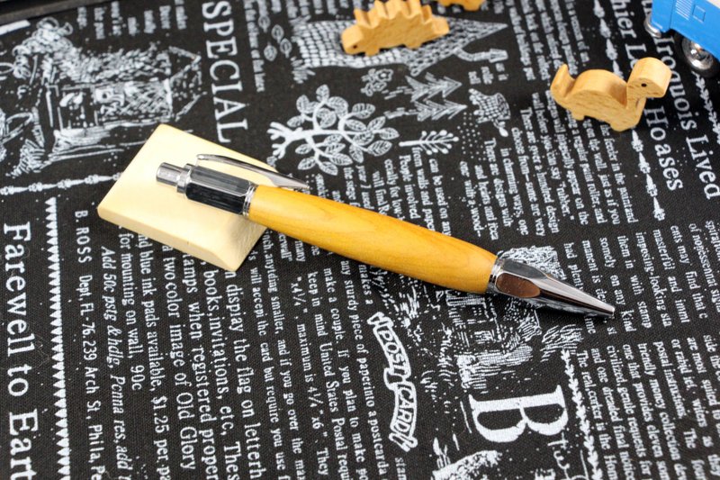 Wooden wooden logs handmade original pen tip Nanmu hexagonal pressed original pen