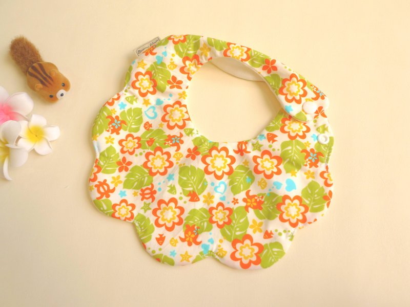 Cloud six-layer yarn bibs saliva towel - flowers blossoming