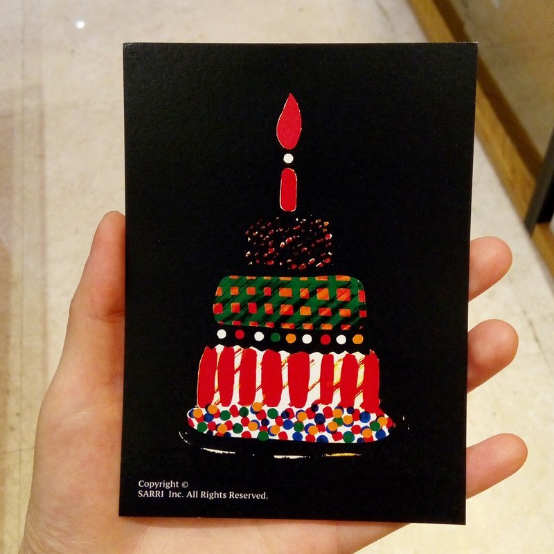 "Happy Birthday" (Can make A3 size poster) Birthday Card Design Coloring Illustration Photo Album Card Universal Card Art Art Modern Lovers Love Special Interesting Weird Features Weird Cute Taiwan Yellow Fun Funny Eye-catching Tide Art Glitter F