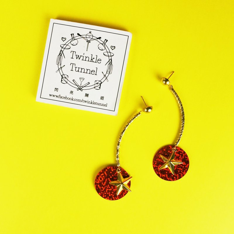 Meteor sequined earrings