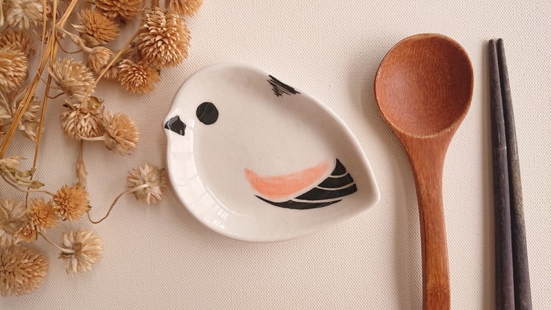 Hey! Bird friend! Silver-throated long-tailed tit bird bird shaped disc