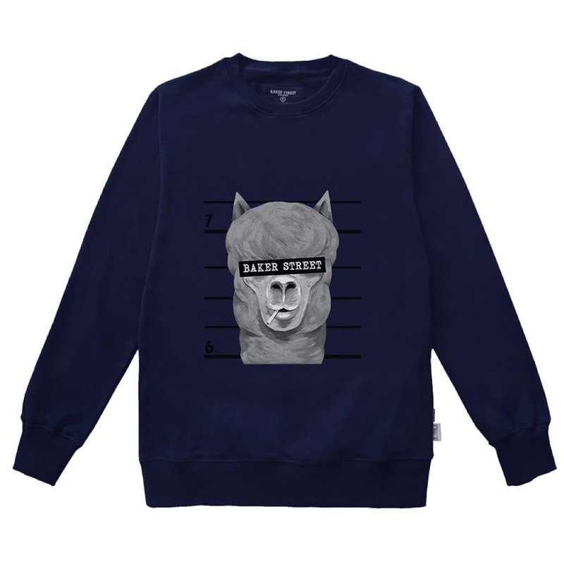 British Fashion Brand -Baker Street- No Good Printed Sweater