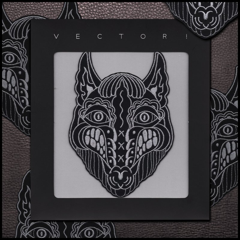 Fox Tattoo Embroidery Patch Design