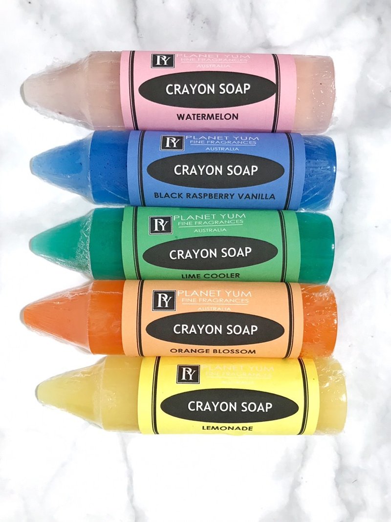 Little painter crayon handmade soap (group)