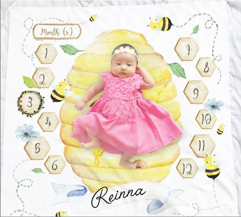 Bee Milestone Blanket