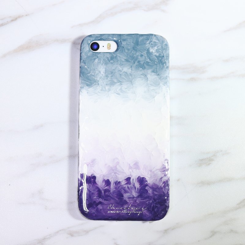 Gradient series ll two-color gradient color gray version ll hand-painted oil painting wind phone shell