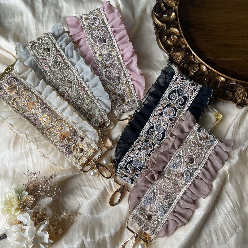 インド刺繍リボン ハンドストラップ - 其他 - 其他材質