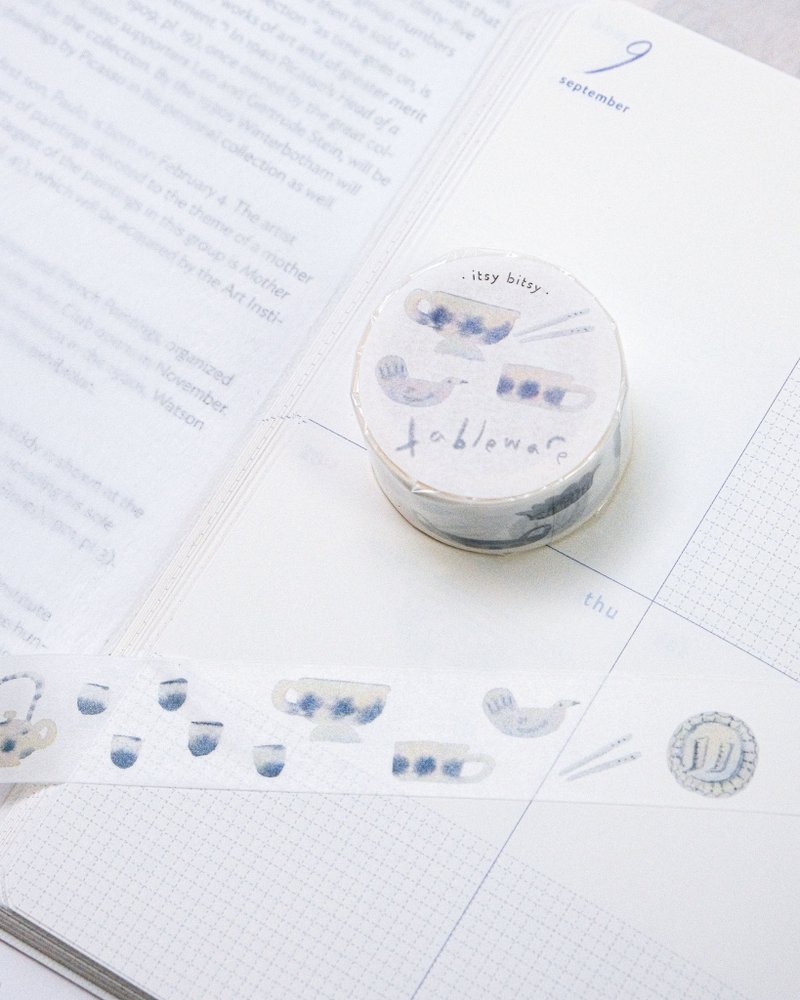 食器 ~itsy bitsy~和紙膠帶 | 2cm x 5m - 紙膠帶/和紙/PET - 紙 紅色