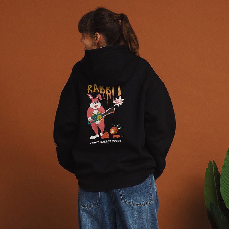 Rabbit PROD sweater women's hooded plus velvet thick autumn and winter Christmas gifts