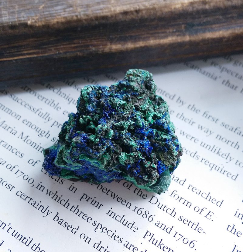 Azurite 湖北產地 藍銅礦  孔雀石 共生礦 天然礦石 原礦 - 擺飾/家飾品 - 其他材質