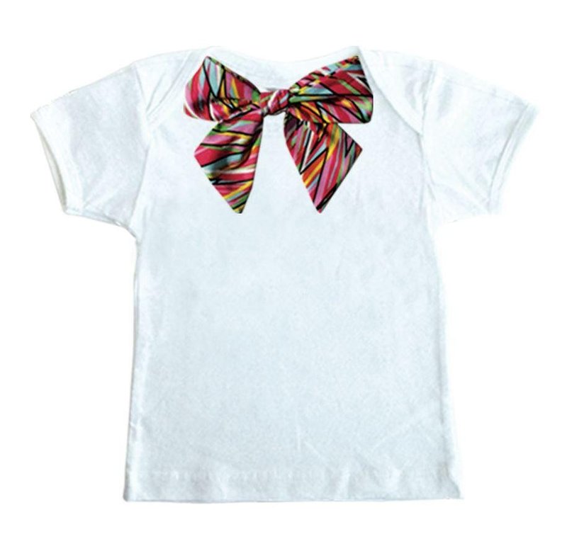 Miss Bow White T-shirt Set (Rock Bow)