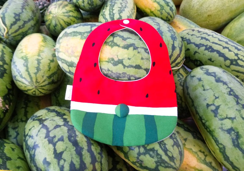 Red meat big watermelon saliva towel / bib - seasonal limited / limited edition