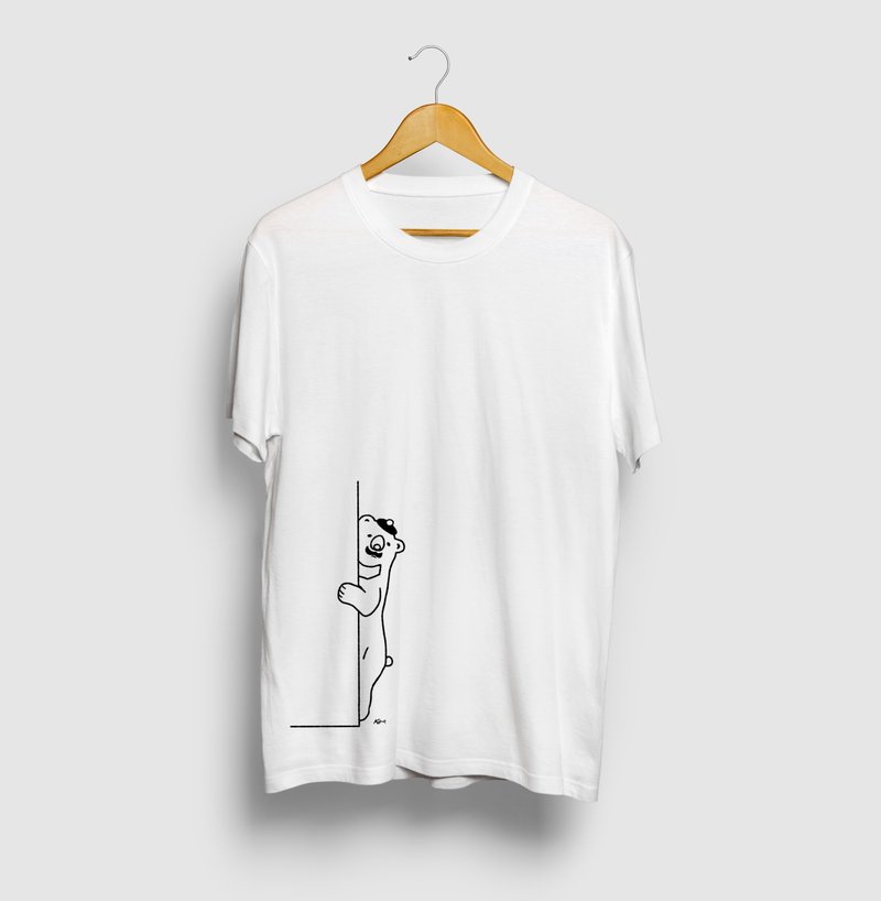 Bear Detective Bear Animal Illustration T-shirt