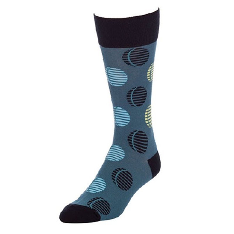 Crescent Gray Black California Design Men's Fashion Cotton Socks Christmas Gifts Best Gift