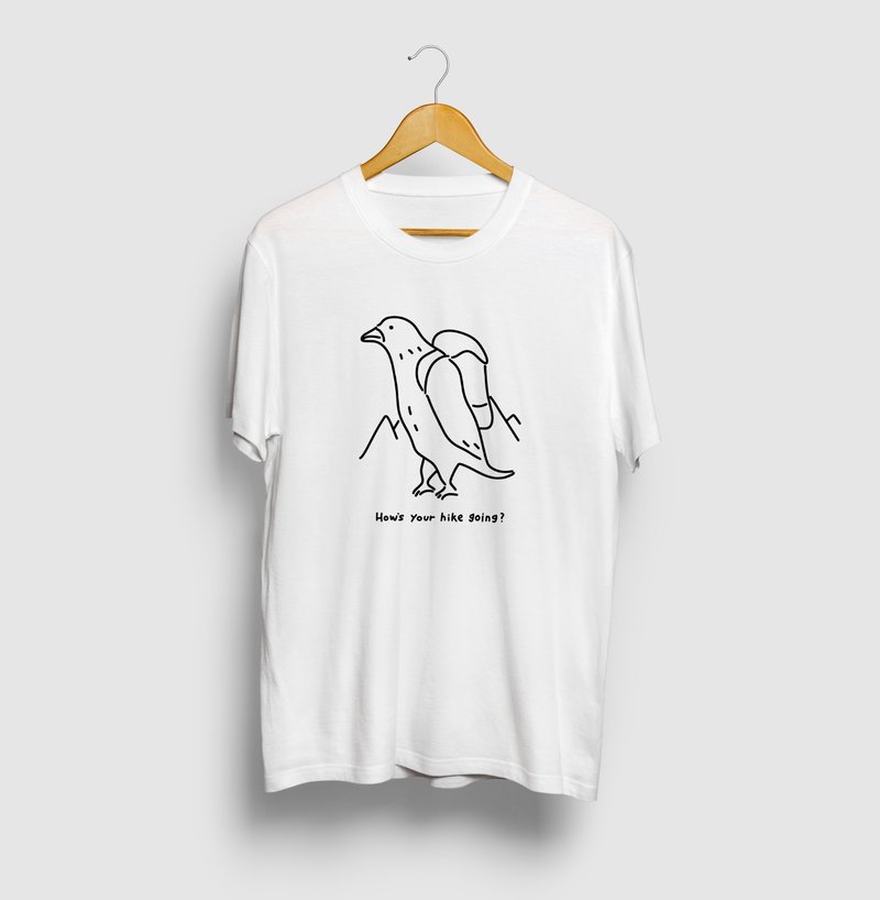 BIRD hiking illustration T-shirt