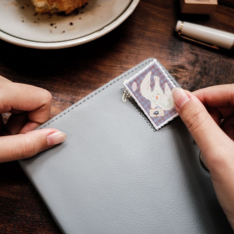 Embroidery Stamp Stickers - Letter to Self | original by teayoushop - 徽章/別針 - 棉.麻