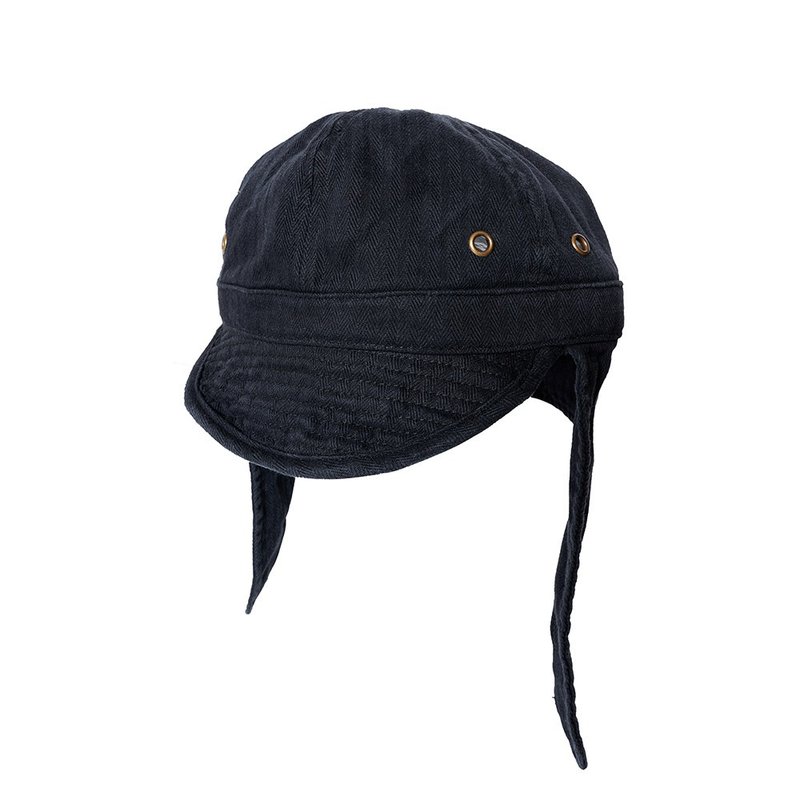 Field Cap - 黑 Black - 帽子 - 棉.麻
