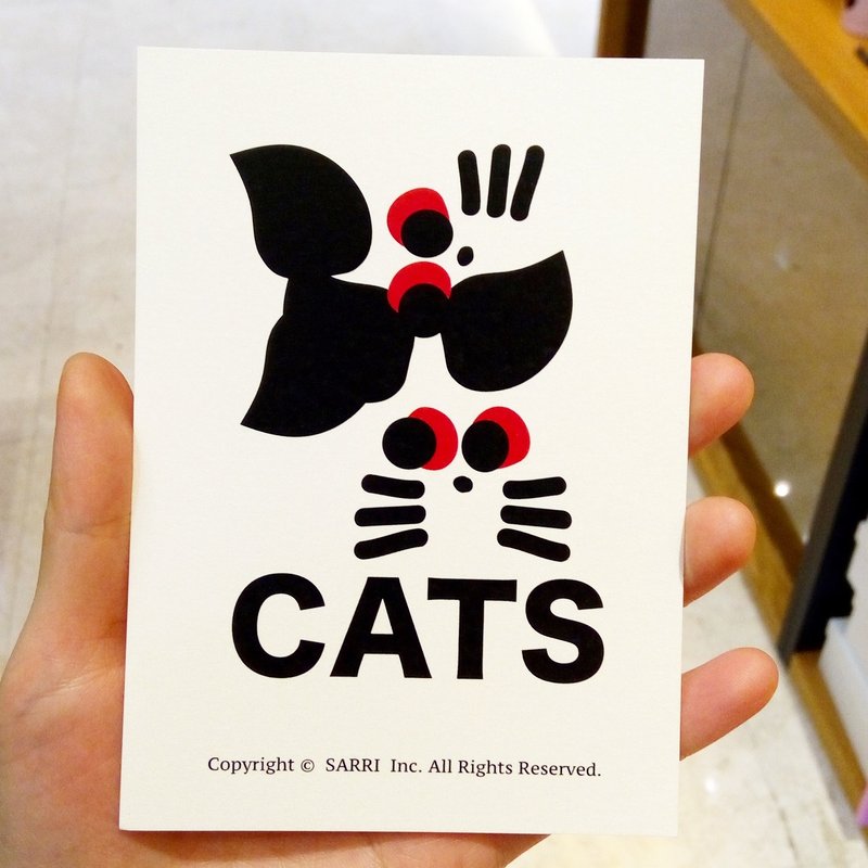 CATS Postcard Birthday Card Design Coloring Illustration Photo Album Card Universal Card Art Art Modern Lovers Love Special Interesting Strange Weird Cute Taiwan Yellow Fun Funny Eye-catching Tale of Art Sequin Flash Cool Not Famous Brand-name Foreigners G