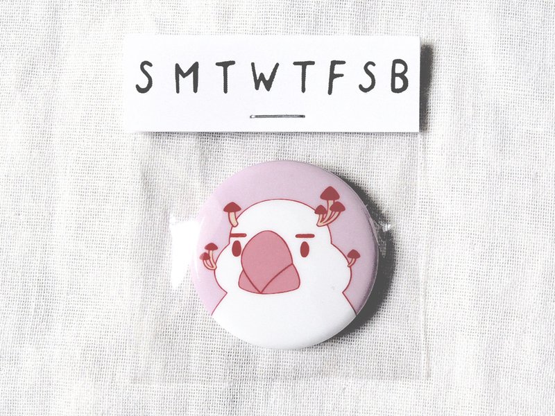 Wen bird long mushroom badge / badge / pin / brooch