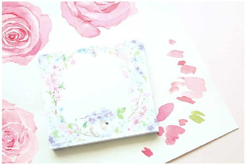 memo paper - Corolla rabbit (purple)