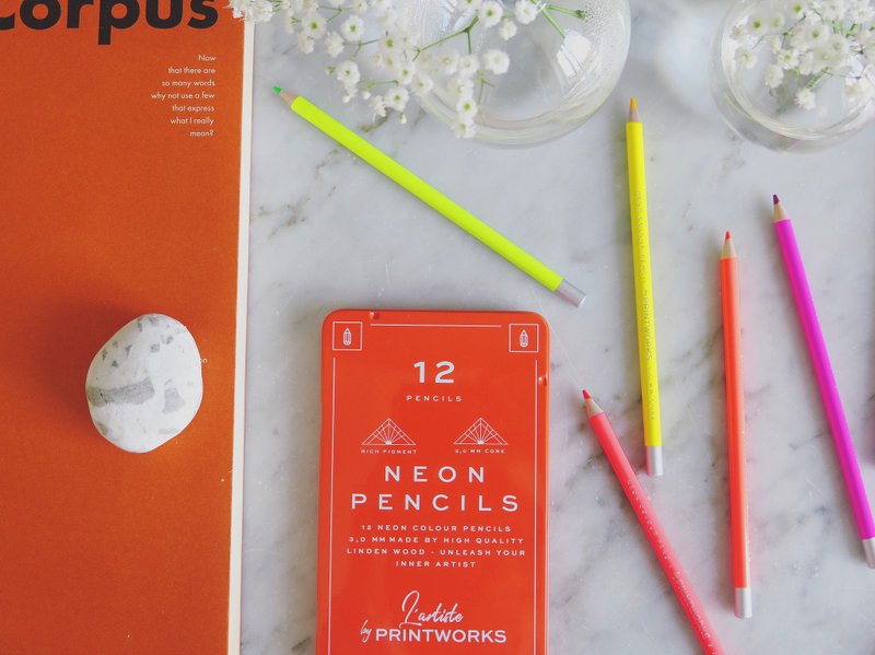 12枝 顏色筆 - Neon - 其他書寫用具 - 其他材質