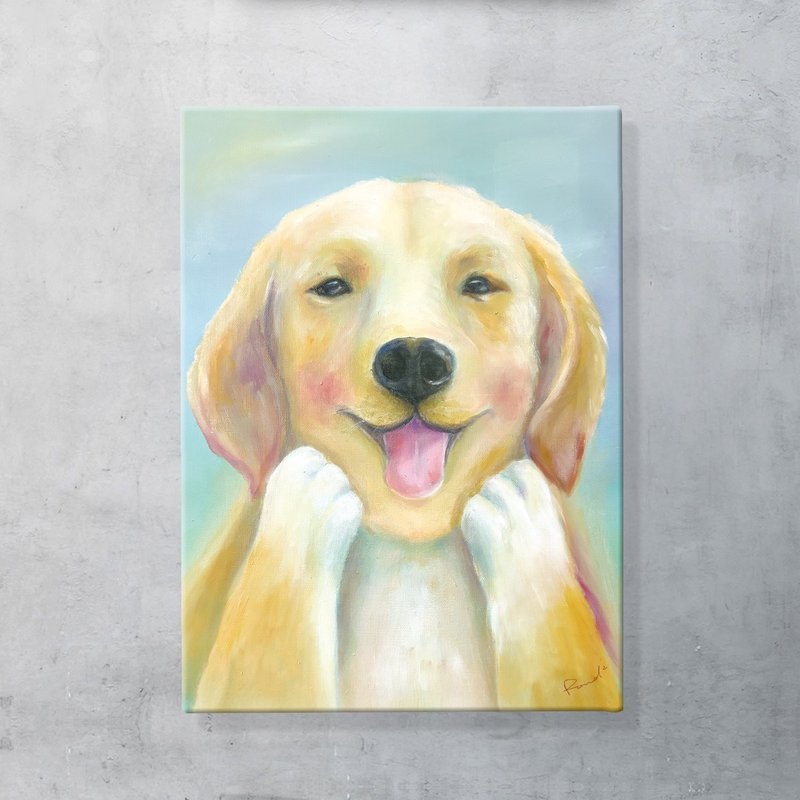 微笑油畫系列 米克斯貓 複製畫 - 海報/掛畫/掛布 - 防水材質