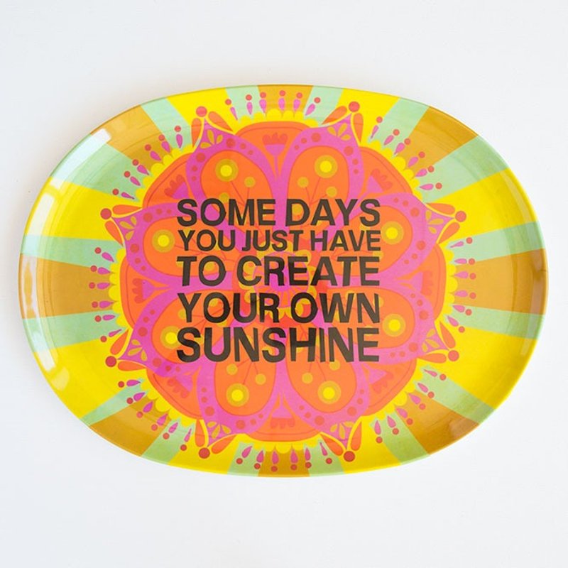 Melamine platter - Create Sunshine ∣ MPLT018